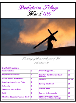 Presbyterian Tidings March 2015