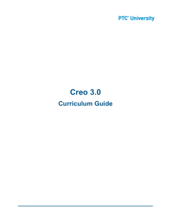 Introduction to Creo Parametric 3.0