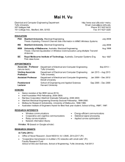 Mai H. Vu - Department of Electrical and Computer Engineering