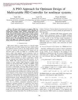 A PSO Approach for Optimum Design of Multivariable PID
