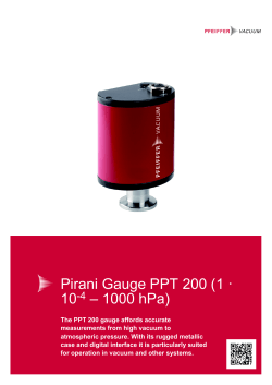 Pirani Gauge PPT 200 (1 · 10