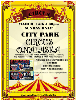 Big Top circus flyer.pub - The City of Onalaska Texas
