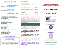 brochure - Arunachala College of Engineering for Women