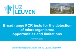 Broad-range PCR tests