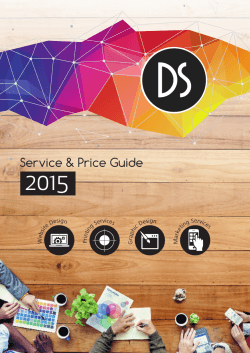 NEW 2015 SERVICE AND PRICE GUIDEPrices Reduced • Even