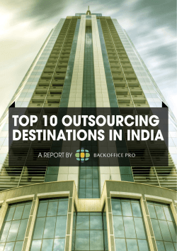 Top 10 Outsourcing Destinations in India