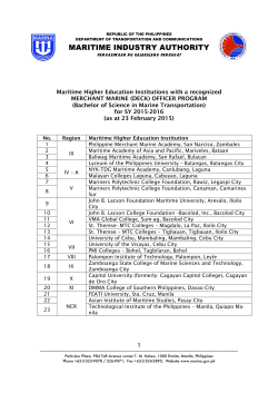 1 List of recognized BSMT