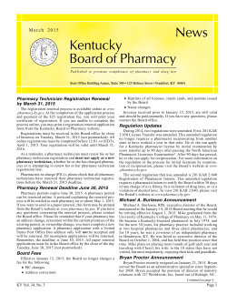 News Kentucky Board of Pharmacy - National Association of Boards