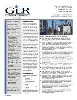 General Contractor - GLR Construction, Inc.
