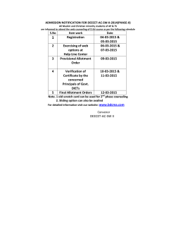 Second Phase Notification - deecet-ac-sw-ii (2014-15)