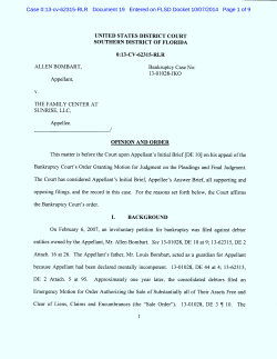 This matter is before the Court upon Appellant`s