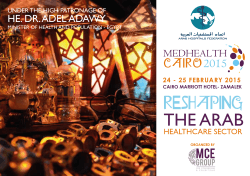 Medhealth cairo 2015 Agenda