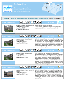 Issue 171 - Bids for properties in this issue must reach Homechoice