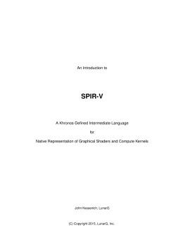 An Introduction to SPIR-V