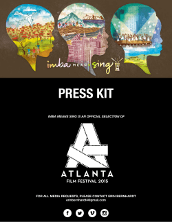 ATL Press Kit - Imba Means Sing
