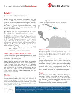 Haiti - Schools and Health