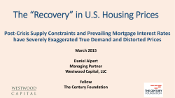 “Recovery” in US Housing Prices