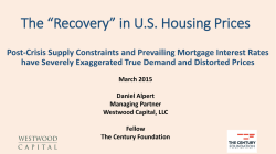 &ldquo;Recovery&rdquo; in US Housing Prices