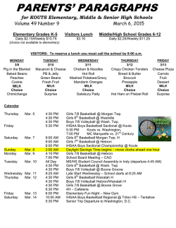 PARENTS` PARAGRAPHS - East Porter County School Corporation