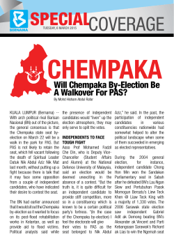 Will Chempaka By-Election Be A Walkover For PAS?
