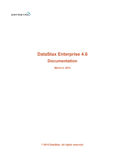 DataStax Enterprise 4.6 Documentation