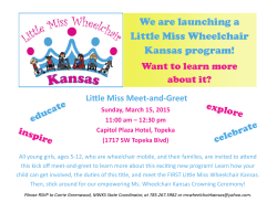 We are launching a Little Miss Wheelchair Kansas program!