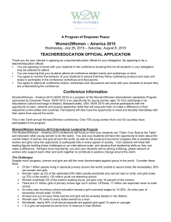 America Teacher/Chaperone/Education Official Application