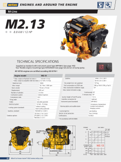 technical specifications engines and around the engine