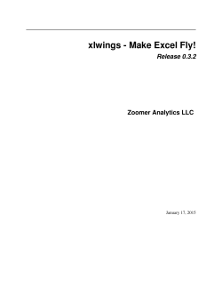 xlwings - Make Excel Fly!