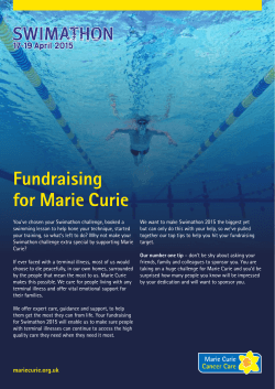 Marie Curie`s fundraising tips here.