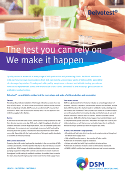 The test you can rely on We make it happen