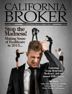 Stop the Madness! - California Broker Magazine