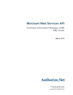 CIM - Authorize.Net