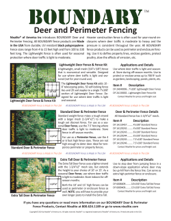 Deer and Perimeter Fencing
