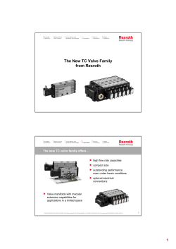 The New TC Valve Family from Rexroth