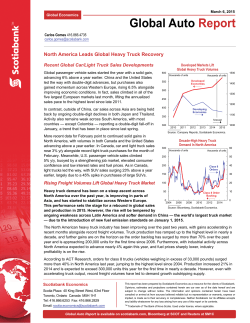 Global Auto Report - Global Banking and Markets