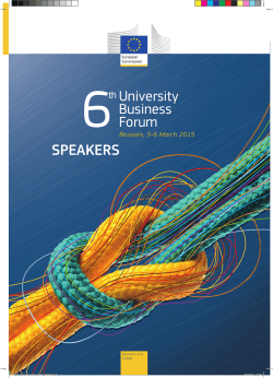 Brussels, 5-6 March 2015 - 6th University Business Forum