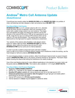 Andrew Metro Cell Antenna Update | Product