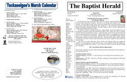 The Baptist Herald - Mountain Area Information Network