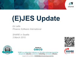 (E)JES Update - Phoenix Software International