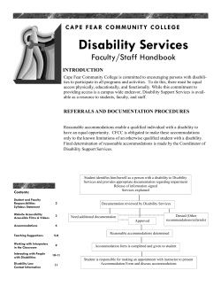 Disability Services - Cape Fear Community College