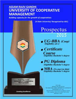 prospectus 2015 - assam rajiv gandhi university of cooperative