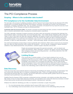The PCI Compliance Process - Tenable Discussions Forum