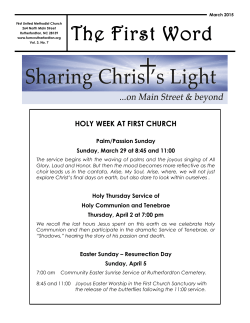 The First Word - First United Methodist Church