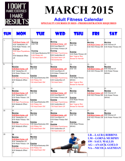 MARCH 2015 - Fitness Connection