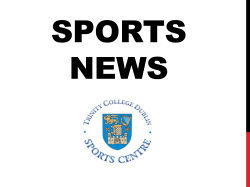 Sports News - Trinity College Dublin