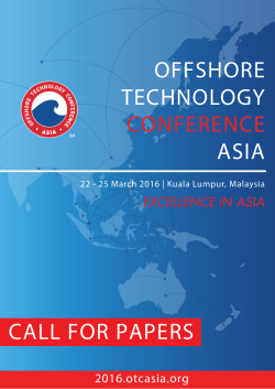 offshore technology conference asia call for papers