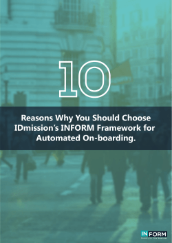10 Reasons Why You Should Choose INFORM