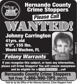 wanted! - Hernando County Crime Stoppers