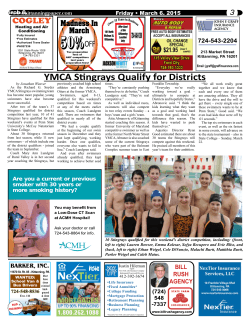MORTGAGES YMCA Stingrays Qualify for Districts